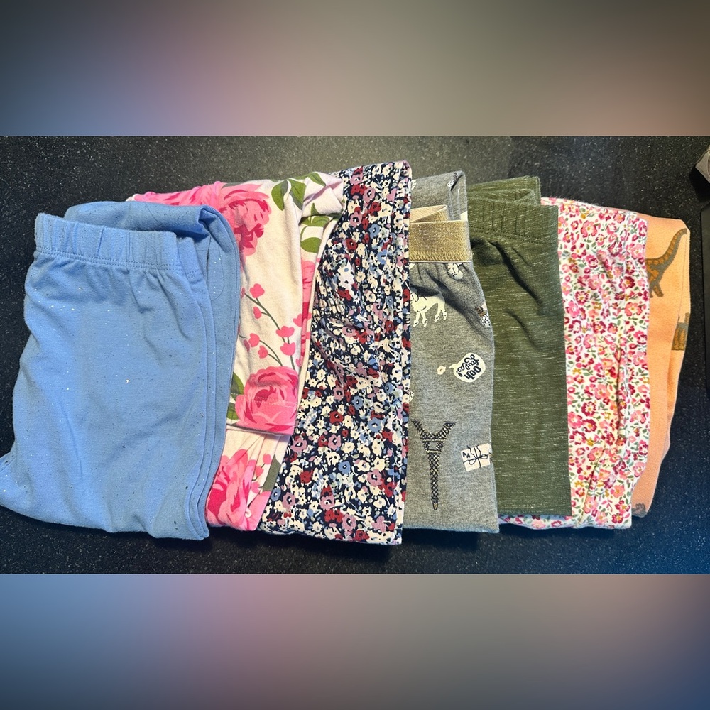 GAP Kids Leggings Set - Blue, Pink, Floral, Green, Gray, Tan